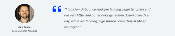 Unbounce case study